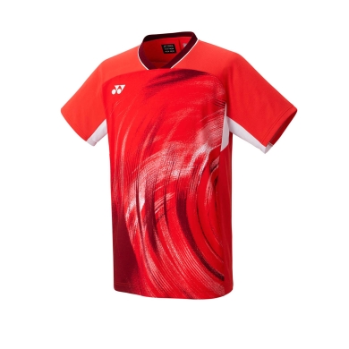 Yonex Badminton T-shirt Crew Neck Tournament (official shirt of the national team) 2024 red Men